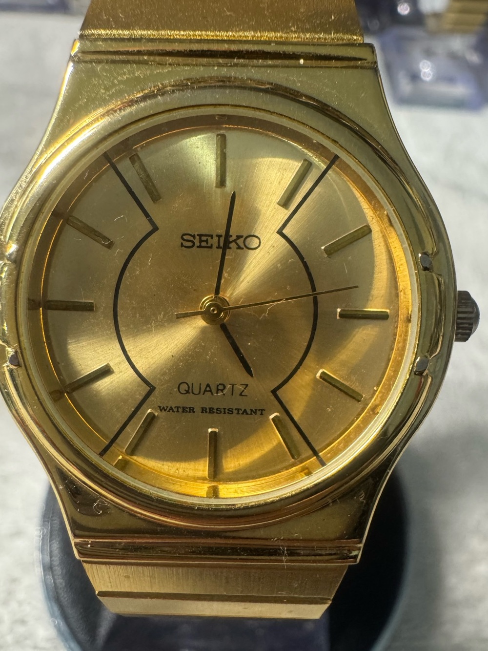 Seiko Gold Tone Men's Quartz Dress Watch